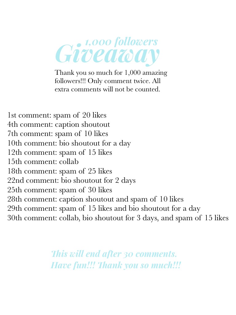 Tap!!!
1k giveaway!!!!! Thank you so much for 1k!!! You are all so amazing!!! I'm sorry that this is so late!!!!