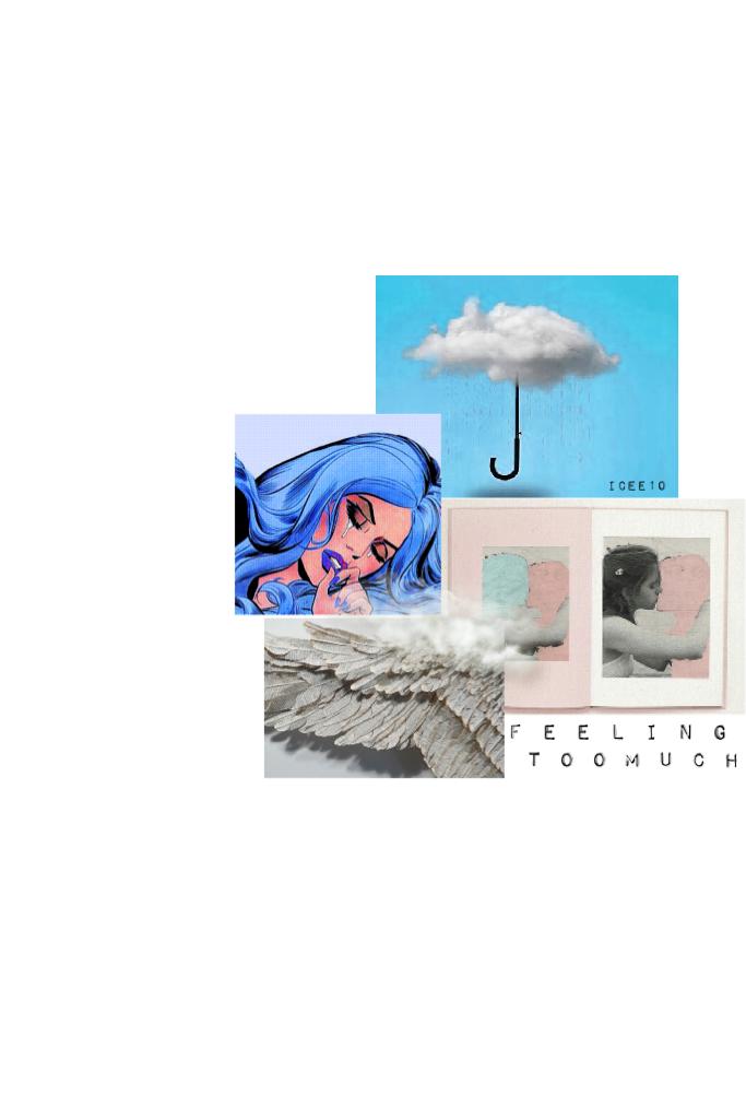 If you can't tell my editing skills are next to nothing. I edited the umbrella cloud and the girl crying. If you want to see the original pictures they will be in the remix (unless it's not called that anymore and it's called responses)