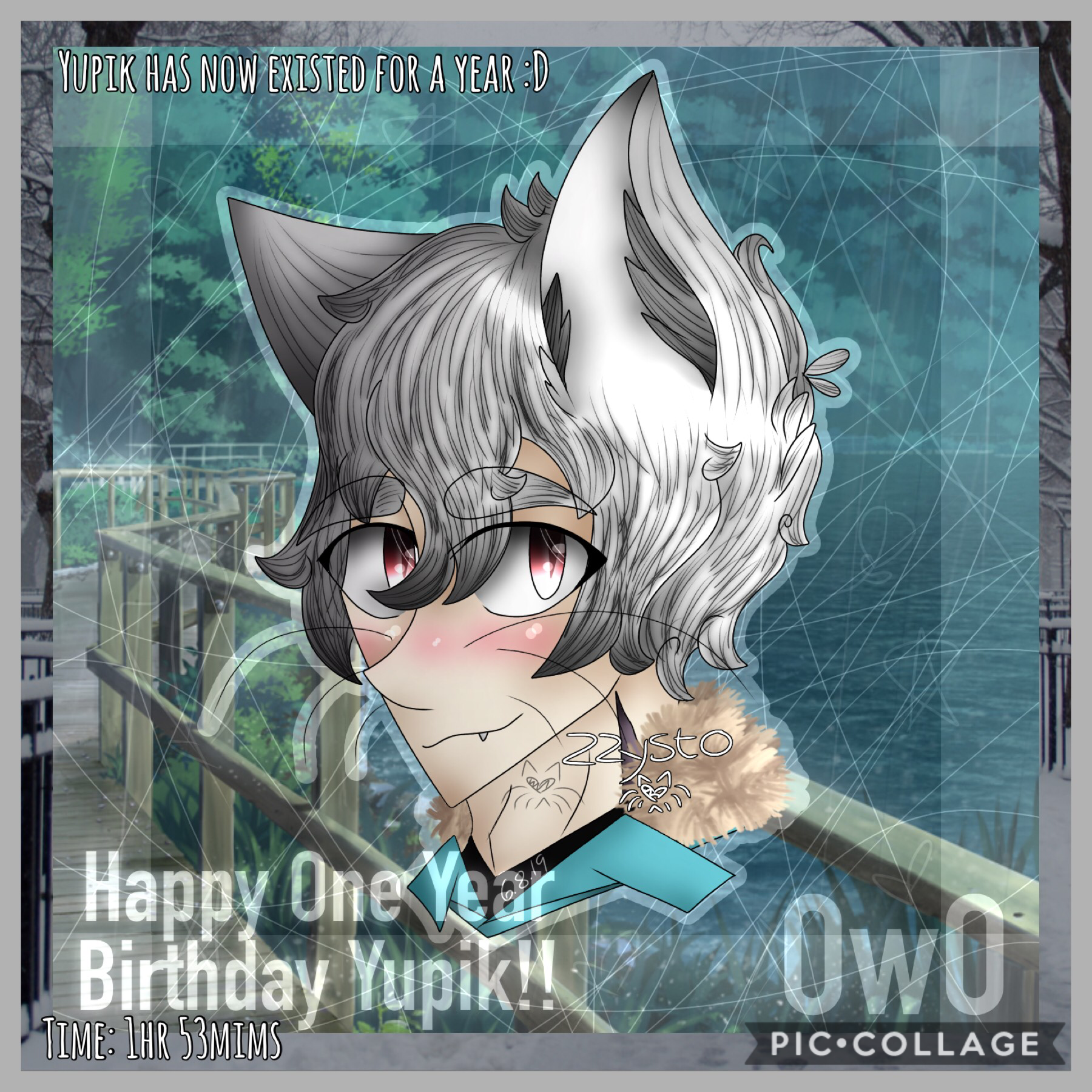 ❄️Tap❄️
wOo- I haven’t actually drawn Yupik since last November i-
hehe, he turns a year old today, exactly 11 months after Zysto’s creation uwu
Yupik blesses you all with a good day and night. He hopes nothing bad happens and all you feel is happiness ow