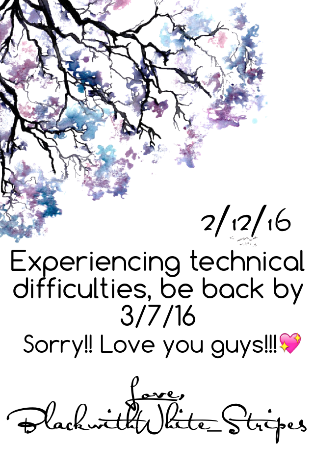 Experiencing technical difficulties, be back by 3/7/16