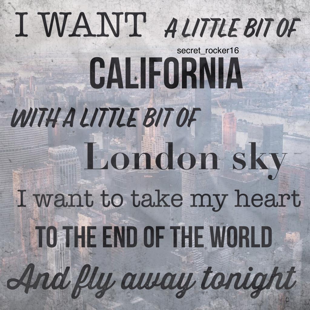 Fly Away by 5sos
Hopefully I'll be posting more now