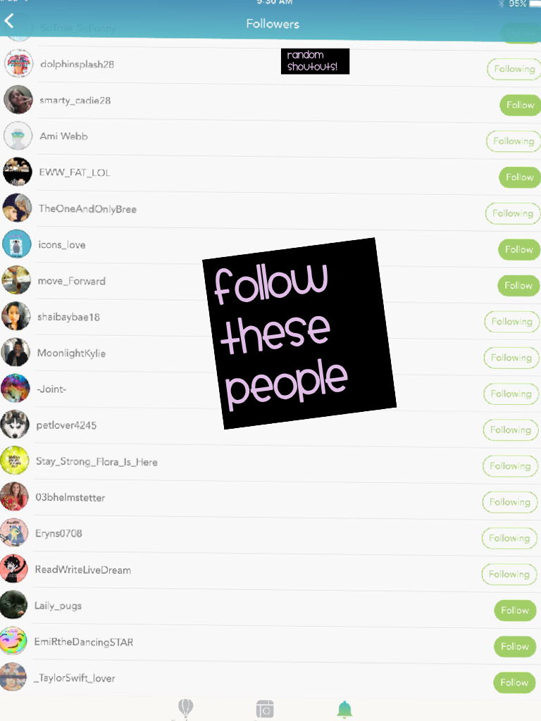 FOLLOW THESE PEOPLE