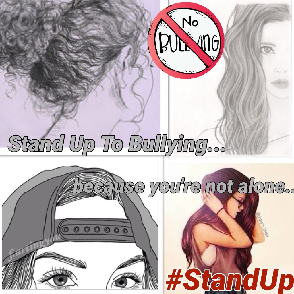 Post a collage with the hashtag #StandUp to help people stand up to bullying..