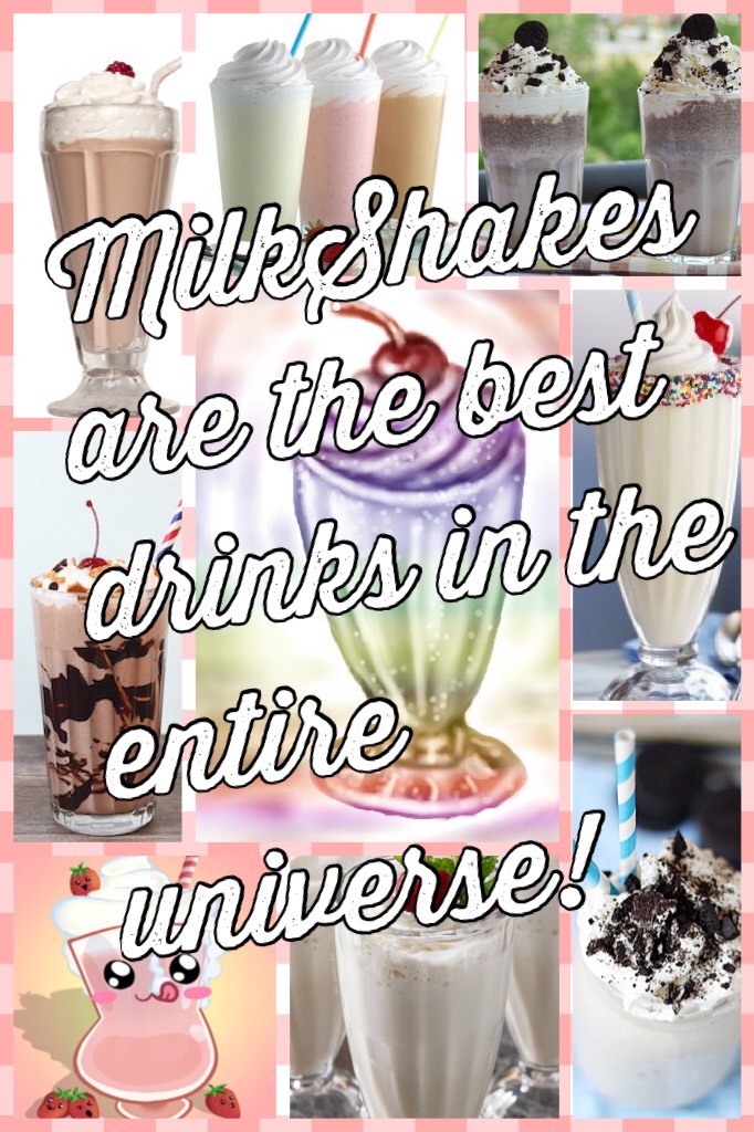 Who else loves milkshakes? And what's you favorite flavor? For me, it would be chocolate, or oreo/cookies and cream.