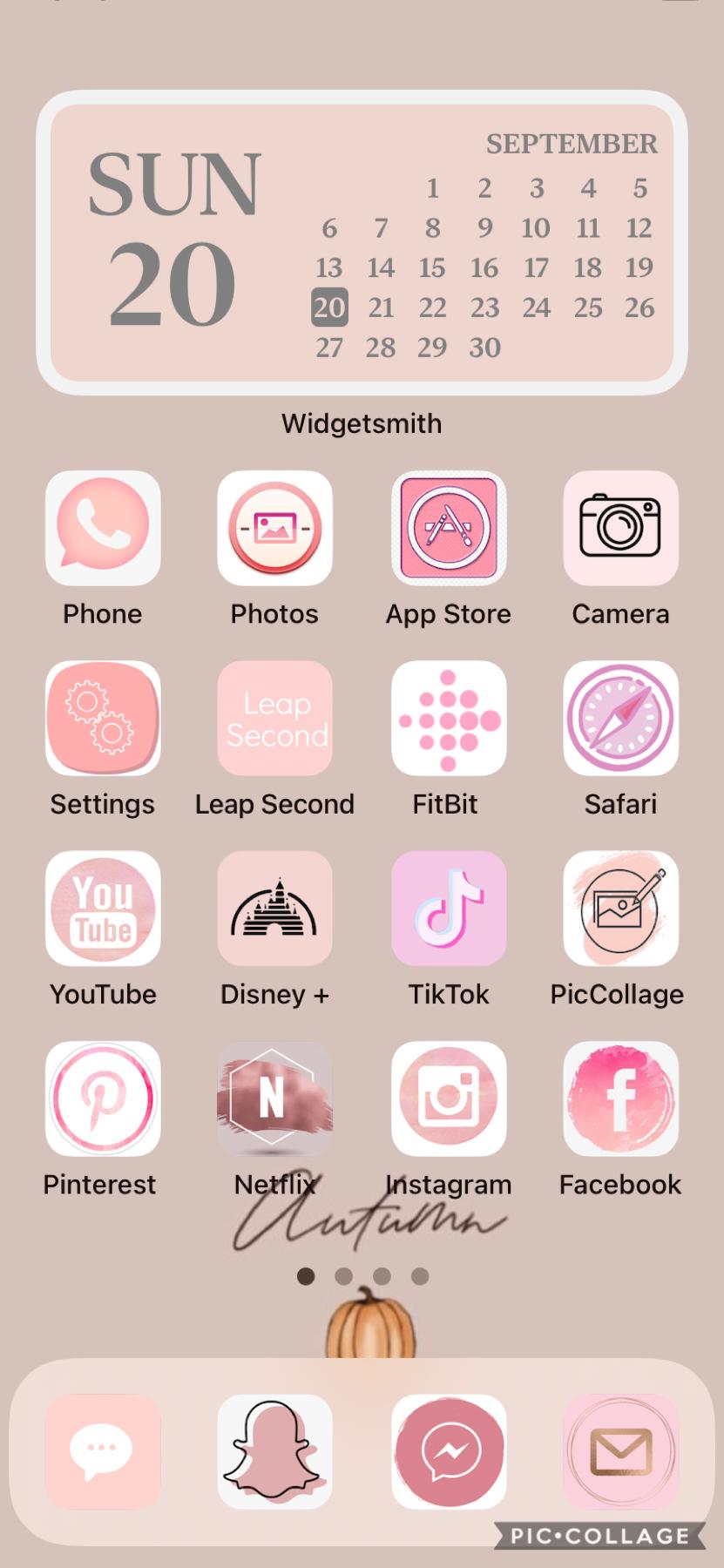 My new Home Screen as of IOS 14😍