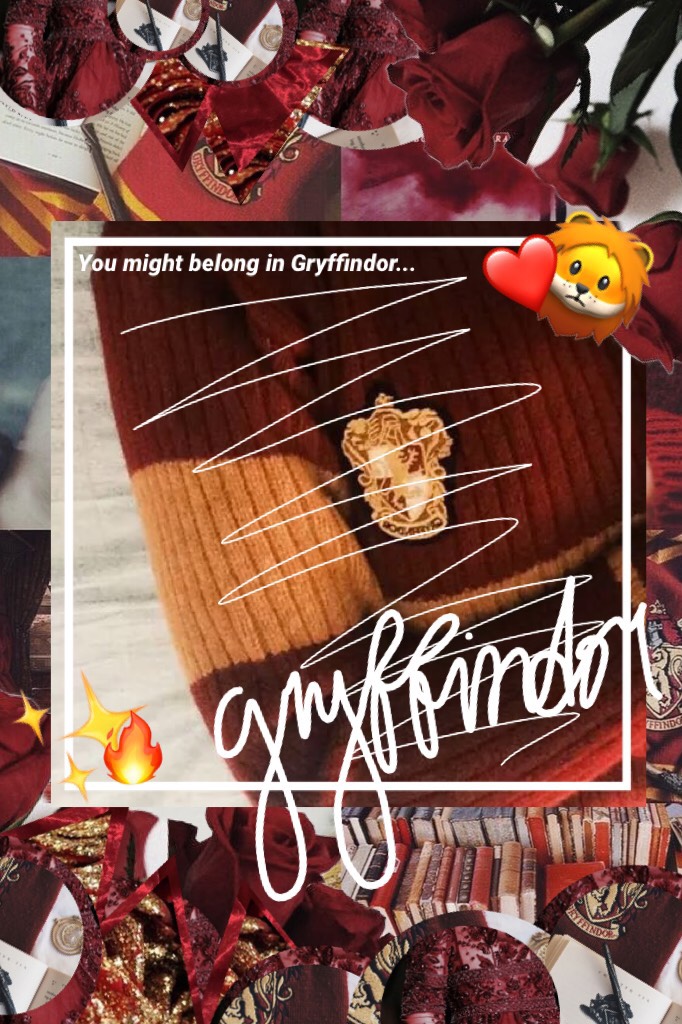 🔥•2/20~Tap•🔥
Gryffindor collage! Sorry it’s horrible. I feel like just everything I do now a days are just getting worse and worse, writing and collaging in particular. MY SHOES FINALLY CAME😂 So Yeah...and I’m trying to prepare for a solo...QOTD- Fears? A