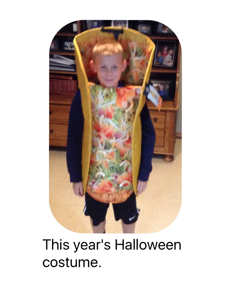 This year's Halloween costume.