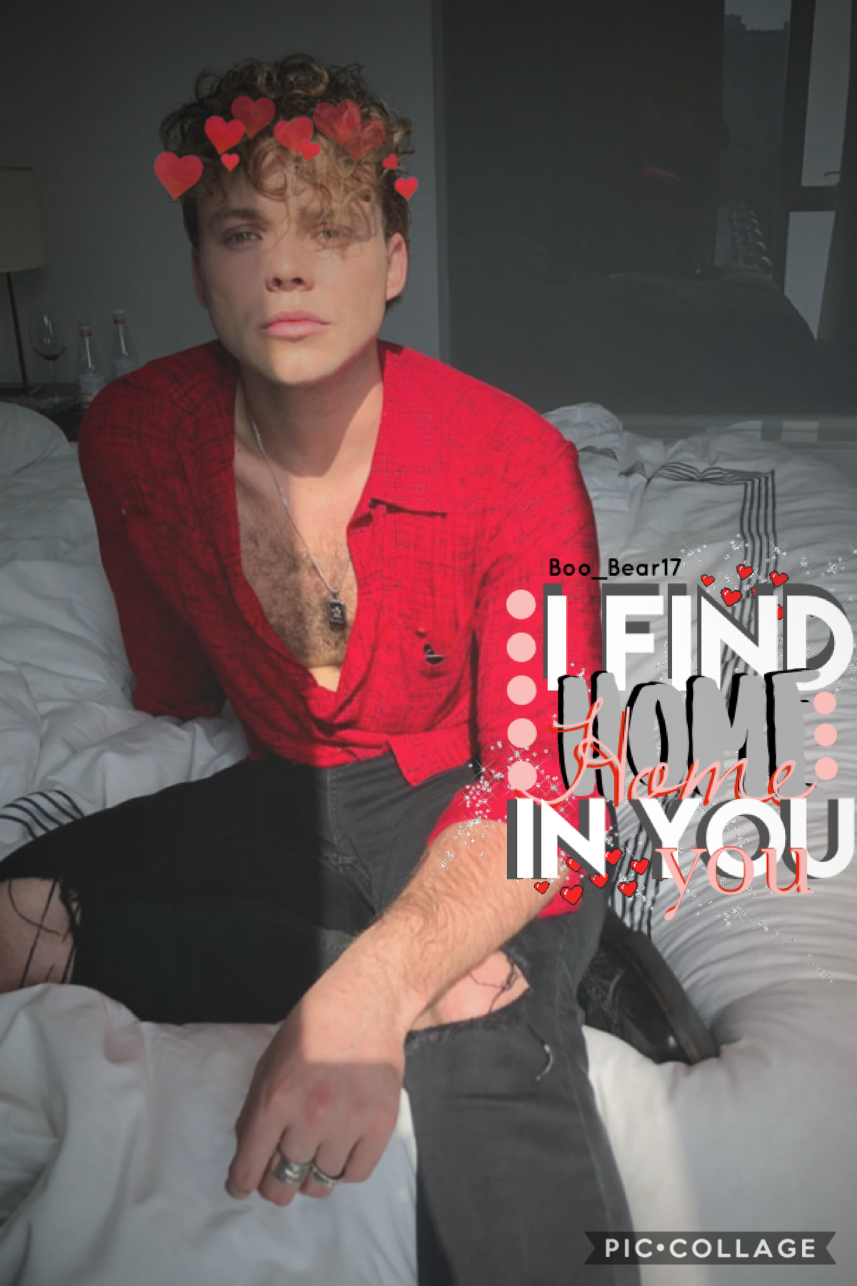 ❤️I find home in you❤️
•-seacritter- on pc challenged people to make an “ugly collage” and step out your comfort zone, this is mine cuz I think it’s a lot but I’m posting it anyway
•song rec: Why by Shawn Mendes