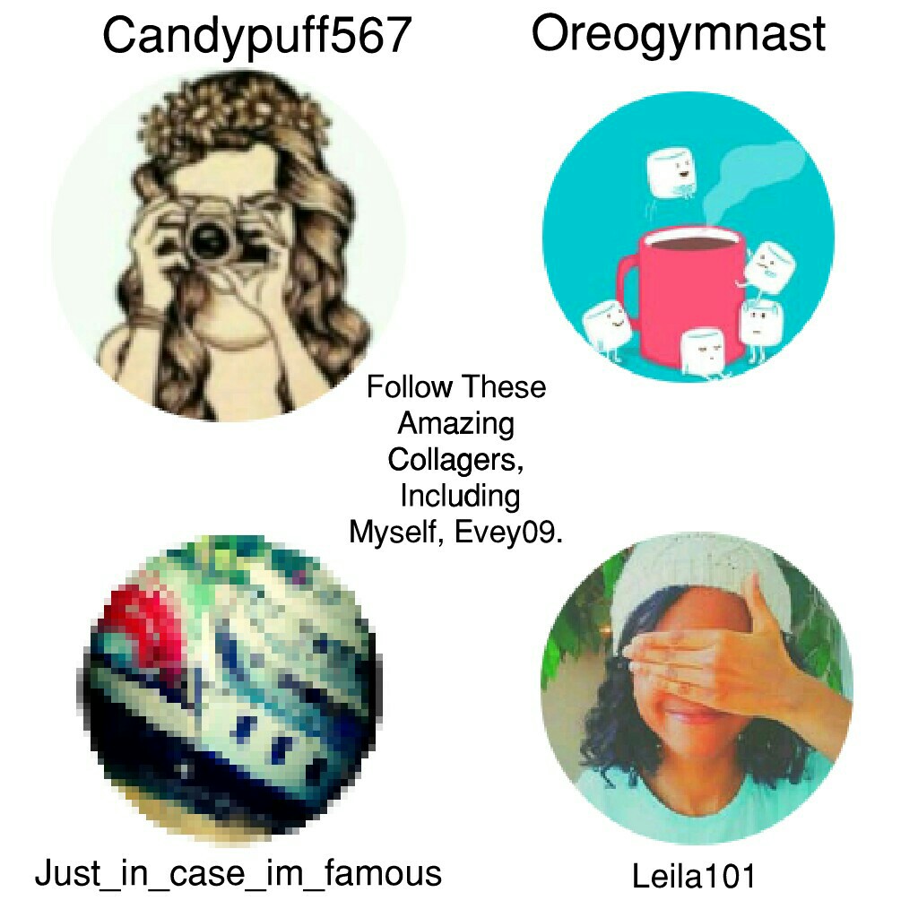 Follow These 
Amazing Collagers 