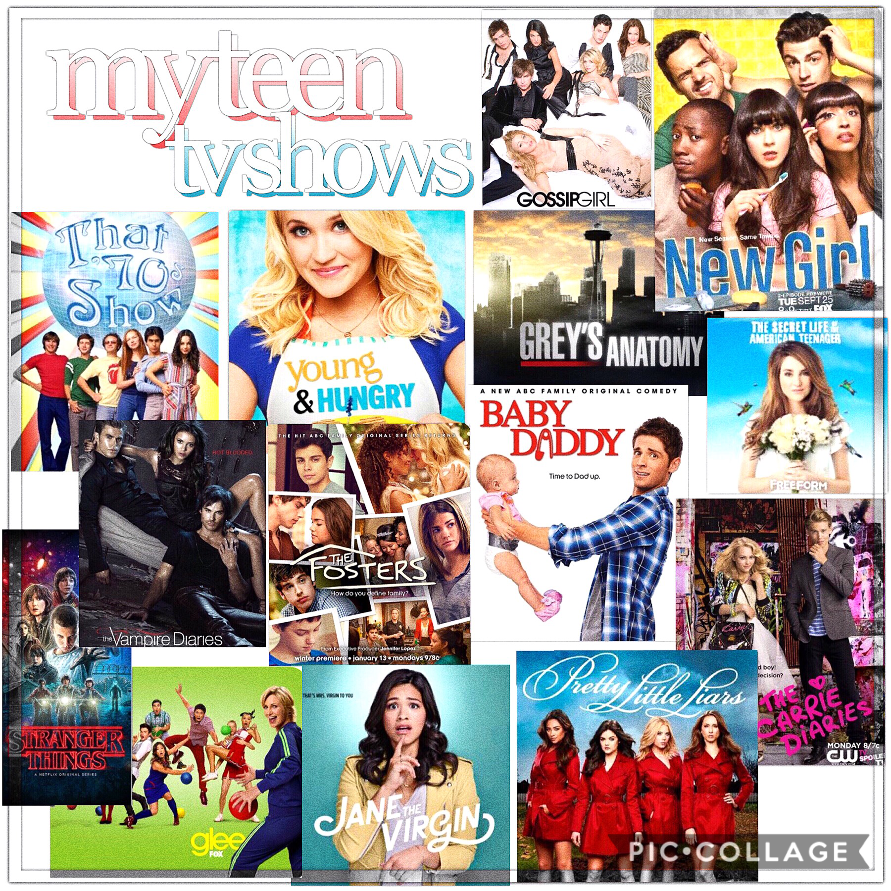 here are my teen shows !! inspo: calz💗