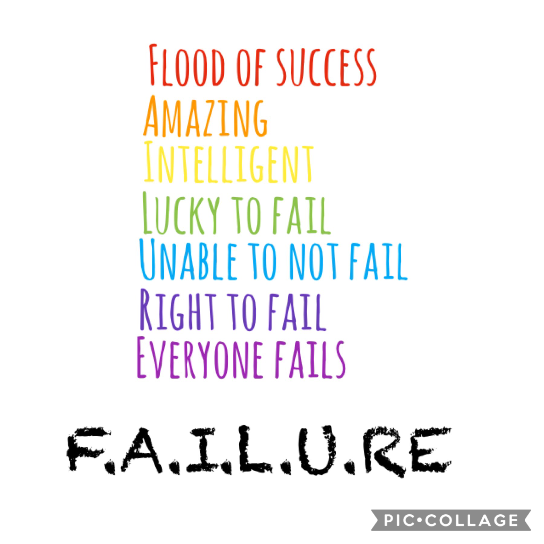 Whoever created failure is a genius
