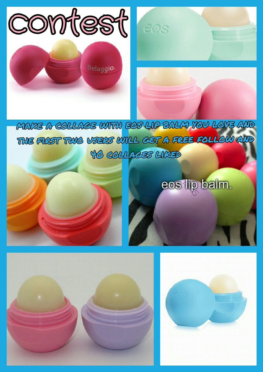make a collage with eos lip balm you love and
the first two users will get a free follow and
40 collages liked