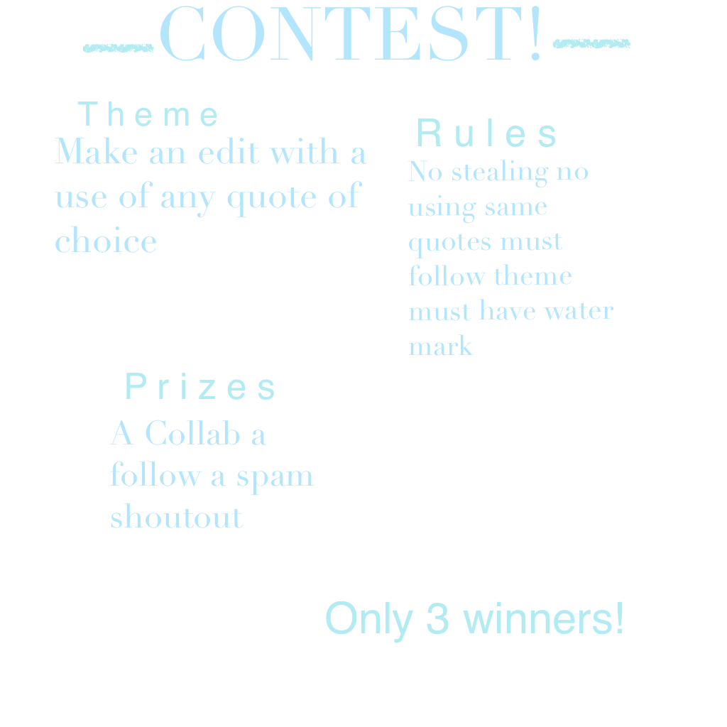 -Click-
A contest! Can't wait to
See them due on: August 5
