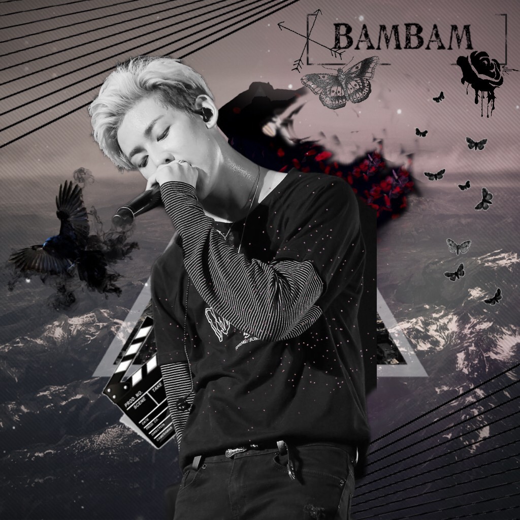 🖤TAP🖤
Ok I just was looking at BamBam pictures and then I start making these 😅 
I think it’s really bad but well hope you like my abstract art lol idk what is this 