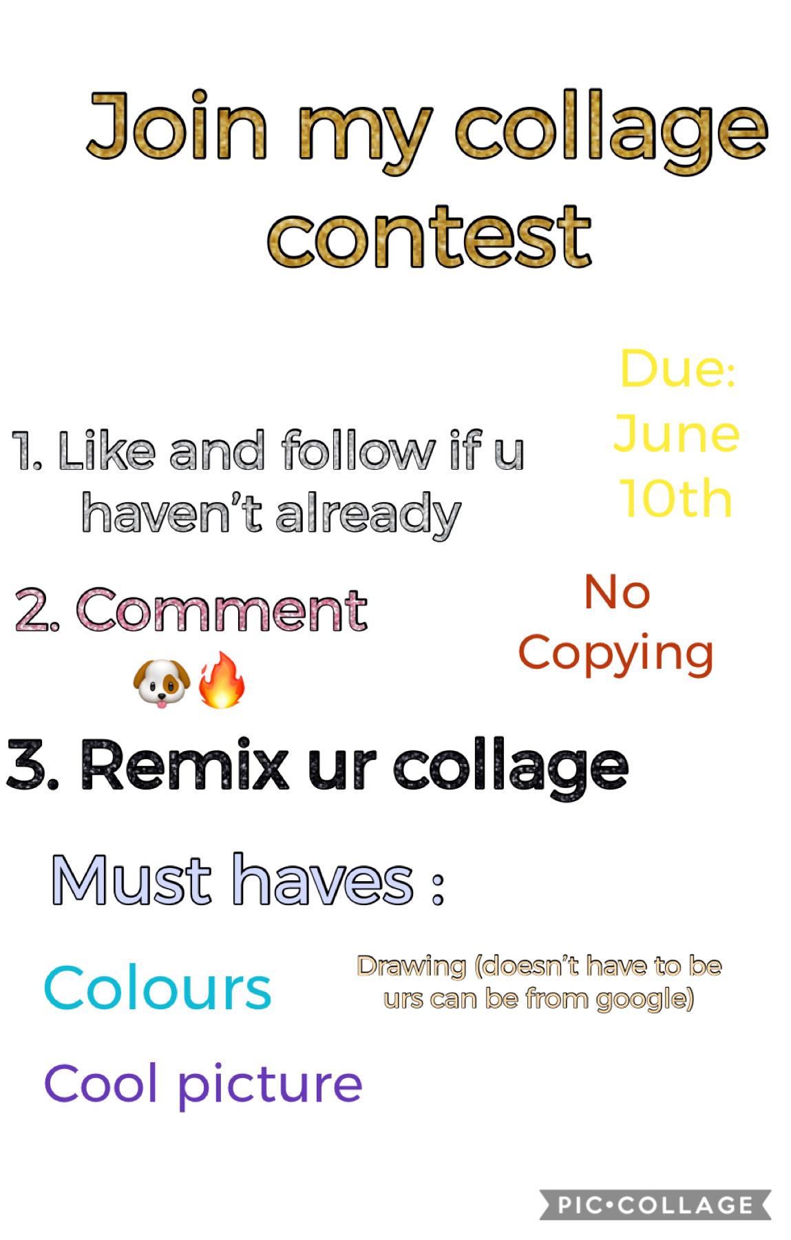 Join my Collage contest
