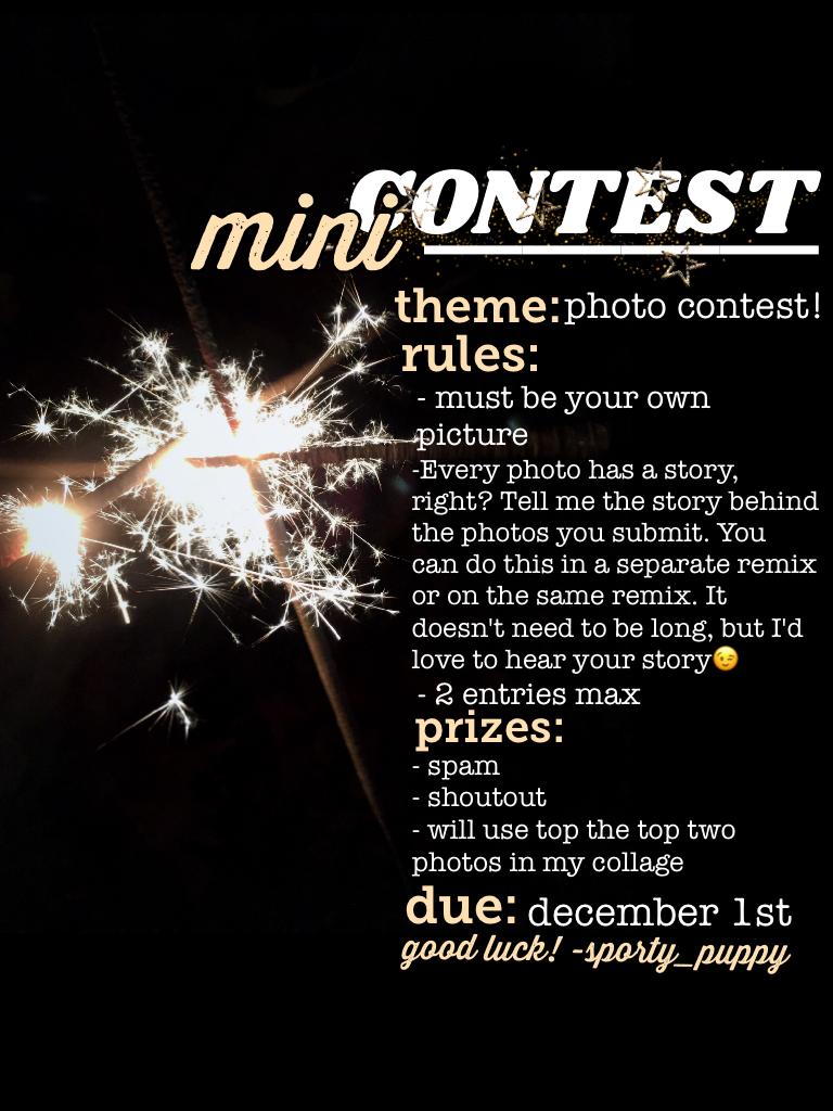 Mini Contest!🍂 Have fun doing this! 📸 Can't wait to see your photos and read your stories✨ 