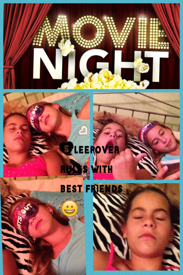 Sleepover rules with best friends 😀