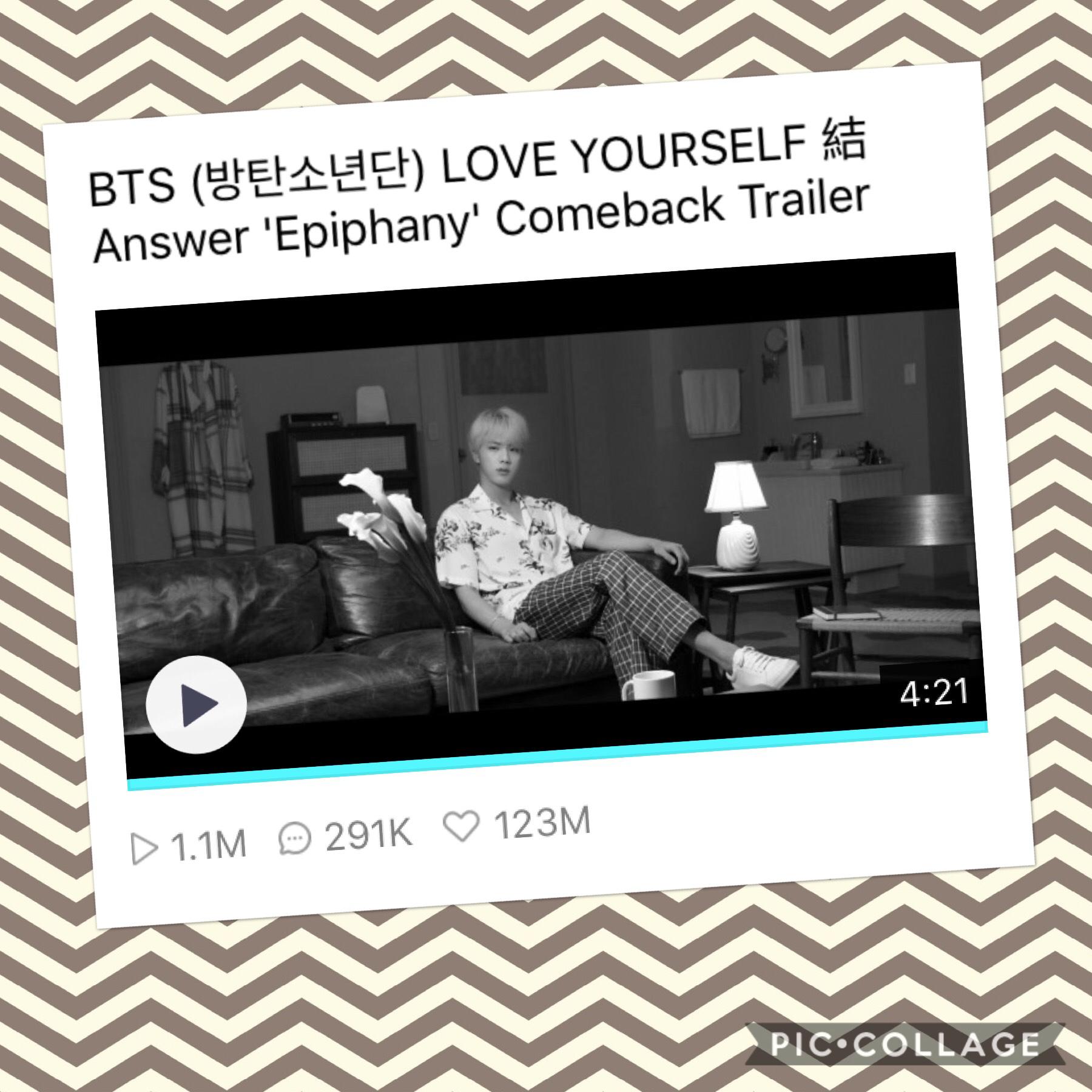 in VLIVE GO FOLLOW THEM (comeback trailer) new song (Epiphany)💕💕LOVE YOURSELF ❤️