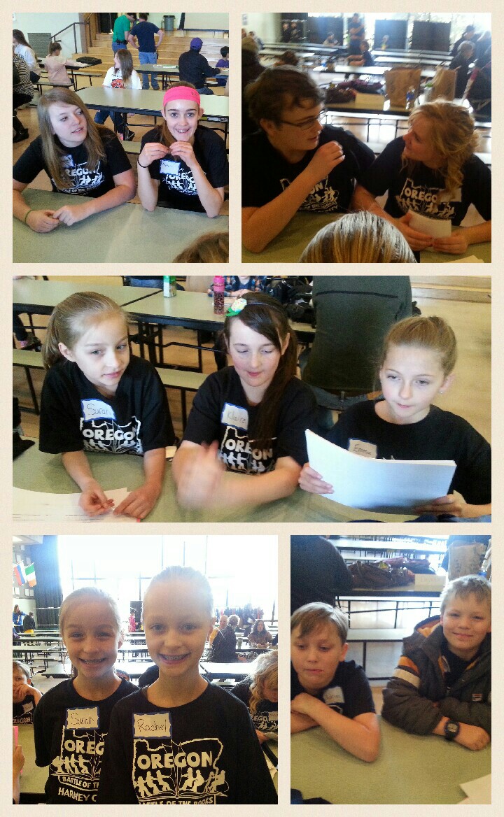 Oregon Battle of Books Regional Conference....HMS and Slater Elementary both have a team! 