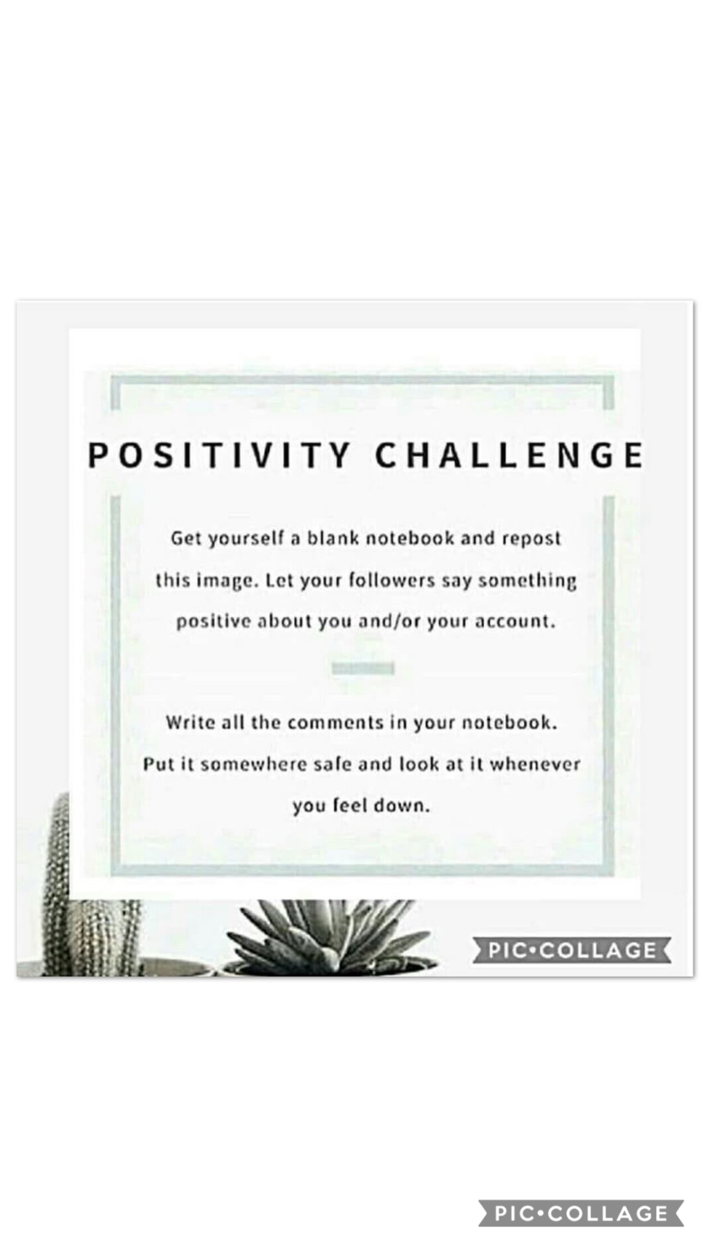 Tap>👍❤️

Can’t remember where I got this from, oh well!

Say something positive and like this collage! Ask me questions! Repost this on your account and see what people say!

1/15/19