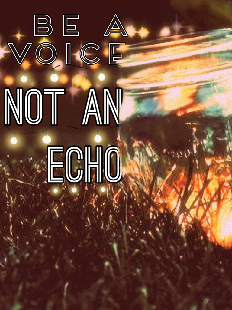 Tap❤️

BE YOUR OWN VOICE. NOT AN ECHO