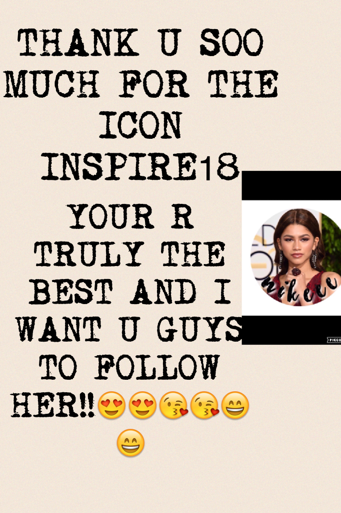 THANK U SOO MUCH FOR THE ICON INSPIRE18 and I will use this!!❤️❤️😘😘😍😍