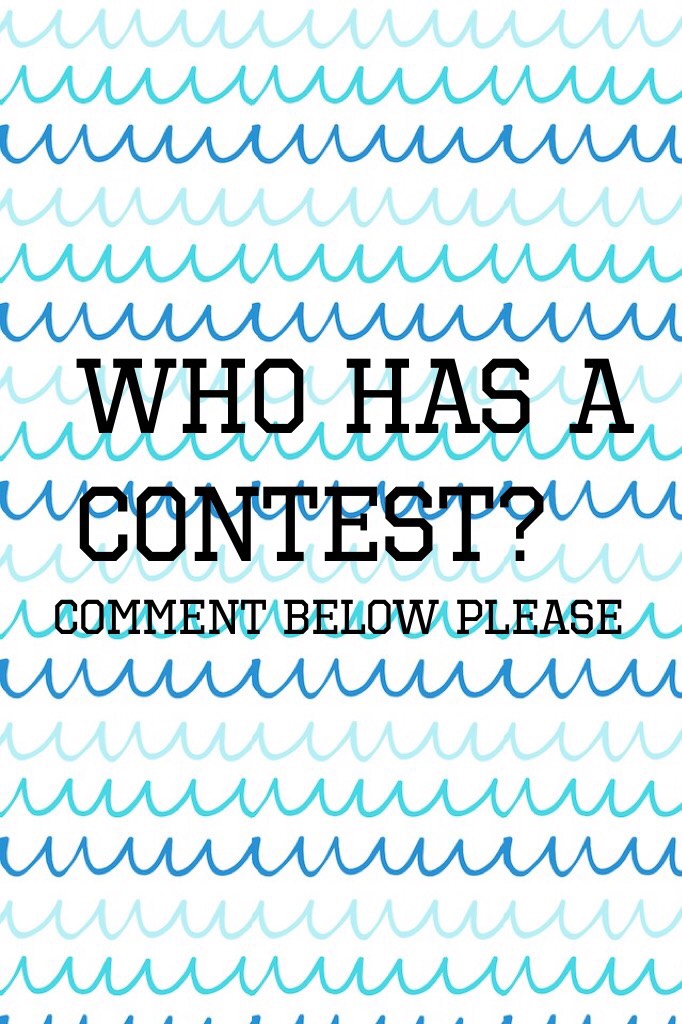 Who has a contest? 