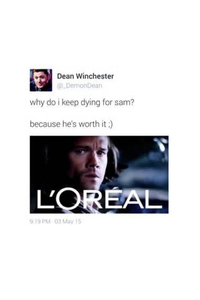 Jared as a L'Oréal model I see it now. We love our Moose💙💙