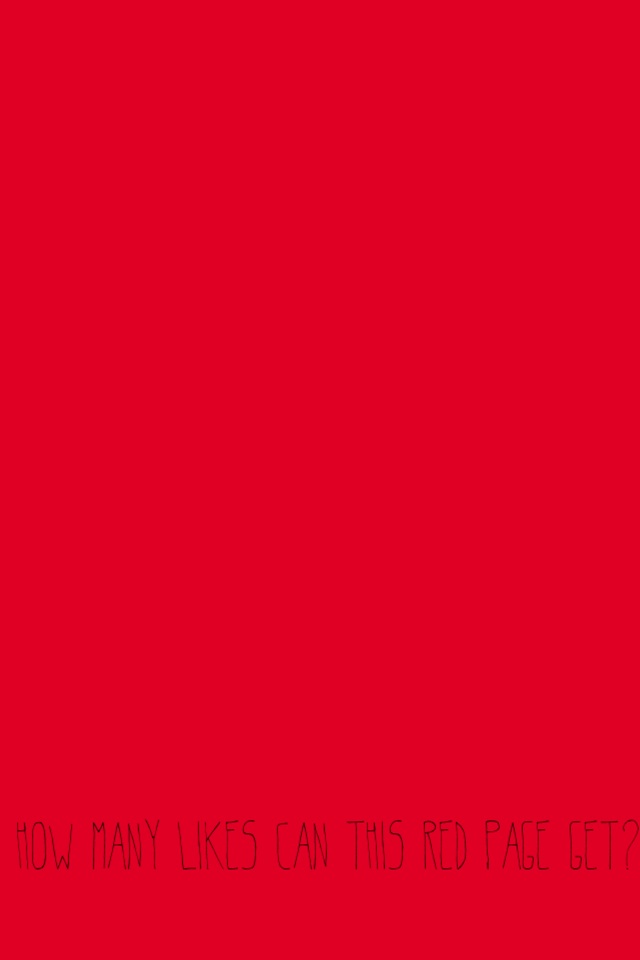 How many likes can this red page get?