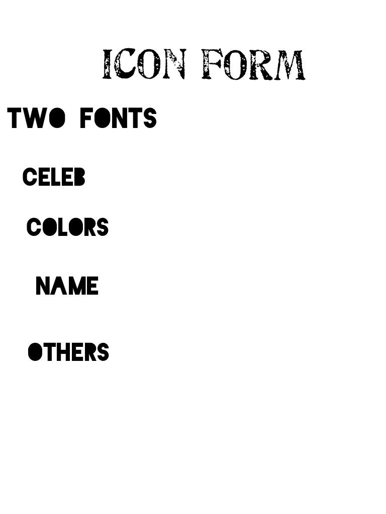 Icon form