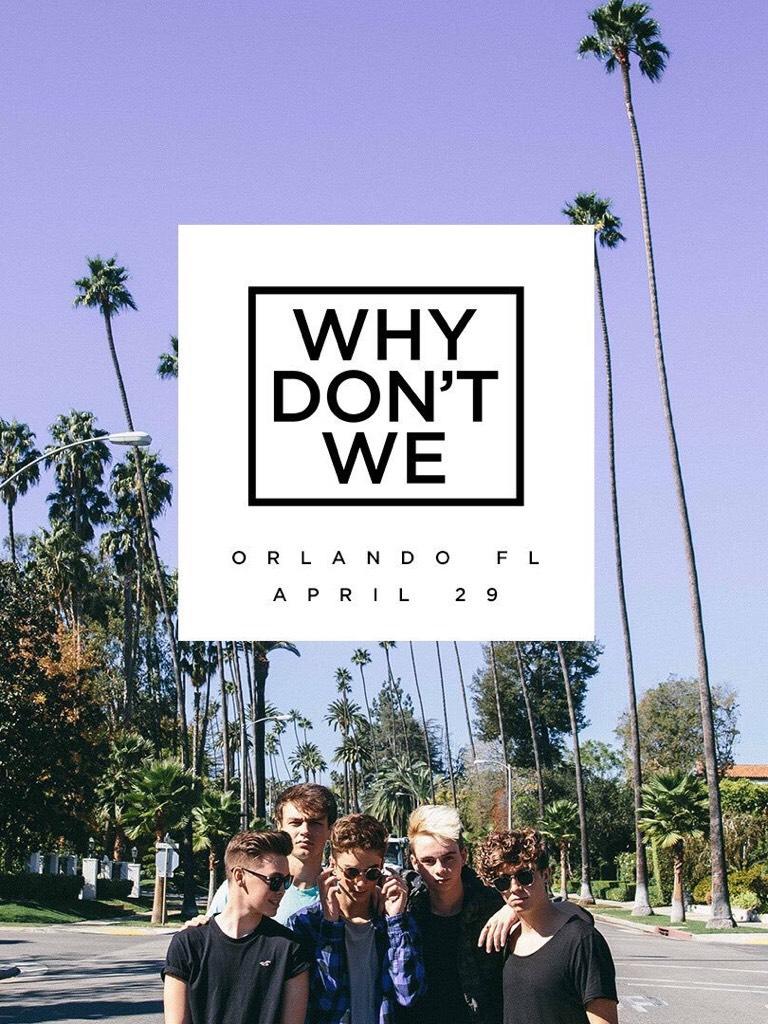 Why don't we 
