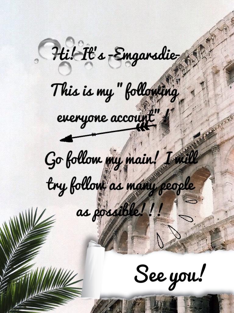 I'll follow everyone for a unique reason! Don't think its bc this is a following account! If I am following a hatepage, plz let me know so I can unfollow them immediately. Y'all amazing 😘