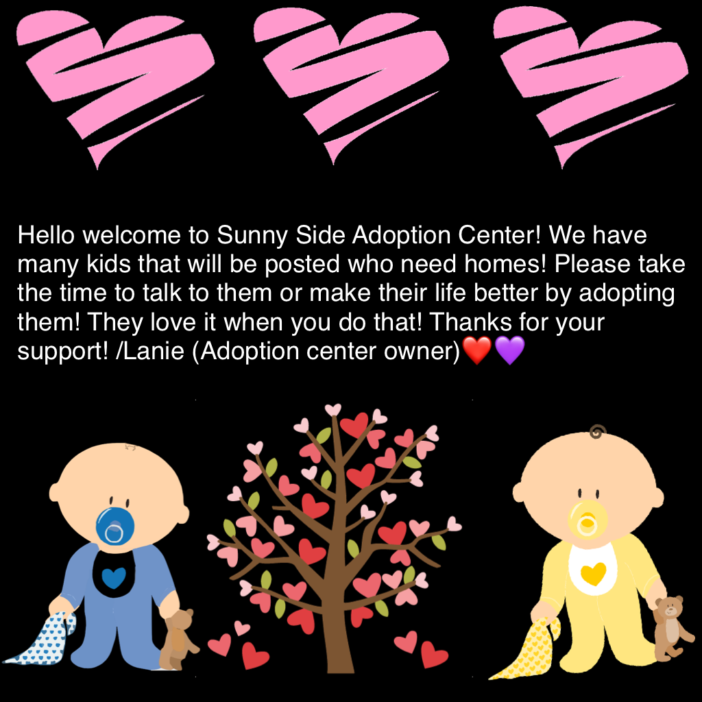 welcome! adoptions being posted soon!❤