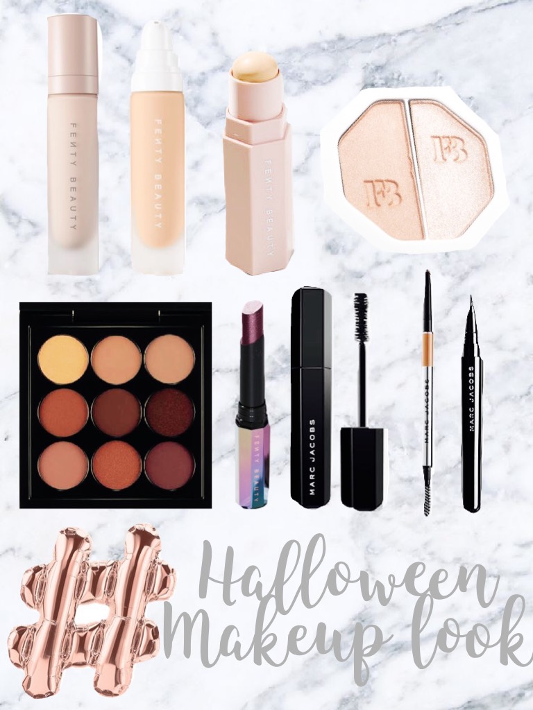 Halloween Makeup look! Using Marc Jacobs and Fenty Beauty makeup! 