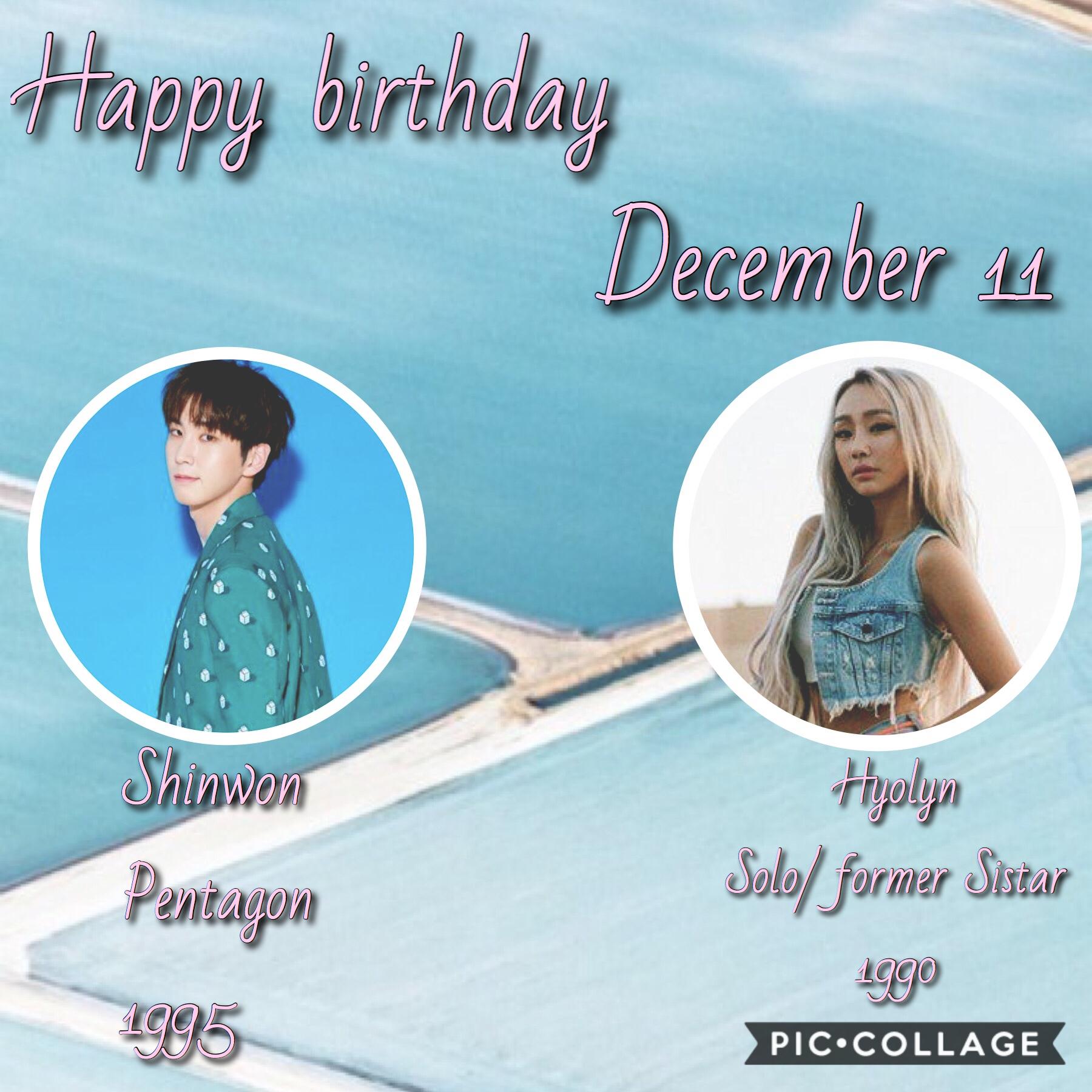 •🎈🍂•
Happy birthday!!💞💞 Shinwon is so underrated in his group and Hyolyn has such a beautiful voice!
🍁🍂~Whoop~🍂🍁