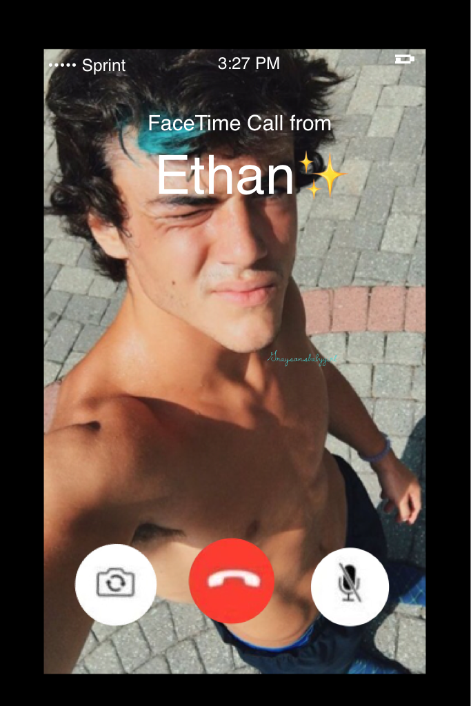 FaceTime call from Ethan :)