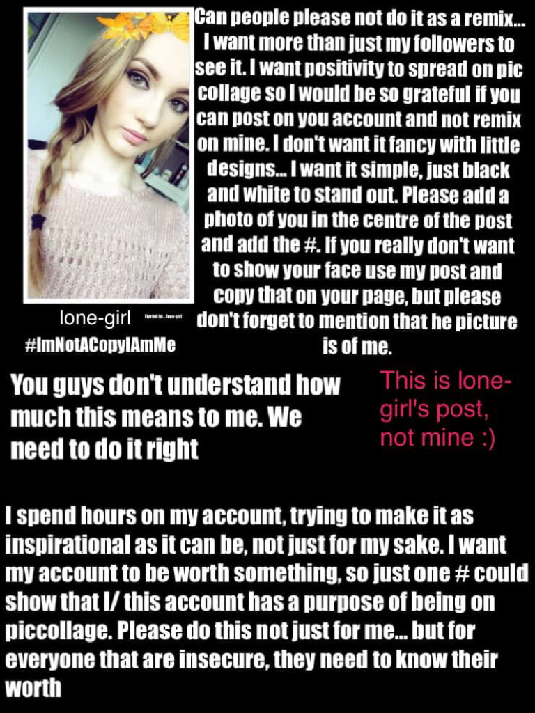 Support lone girl!