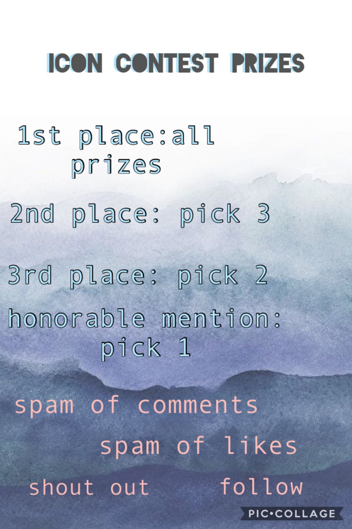 prizes for the icon contest