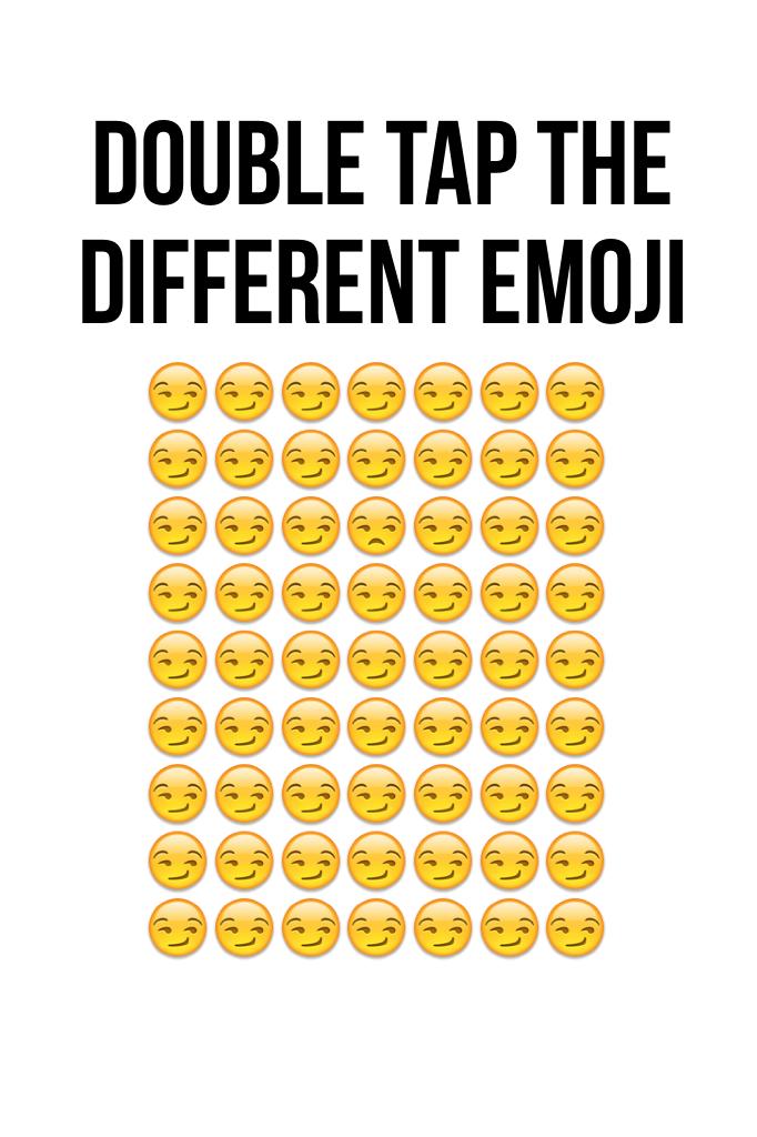 Double tap the different emoji