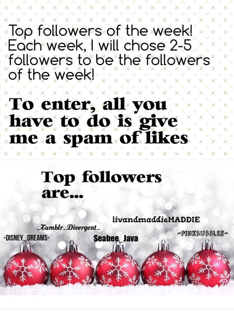 To enter, all you have to do is give me a spam of likes!