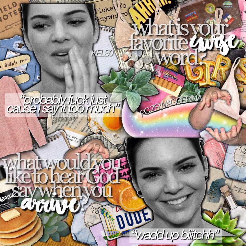 click hEre ! 😻
guuuys i've never been so proud of a collage !! 💖 i'm in love with the style i created, 🌧 + kendall is so cute in this interview and the collage turned out B0MB! 😽 please let me know your rates and thoughts 🌵‼️ -K ✨