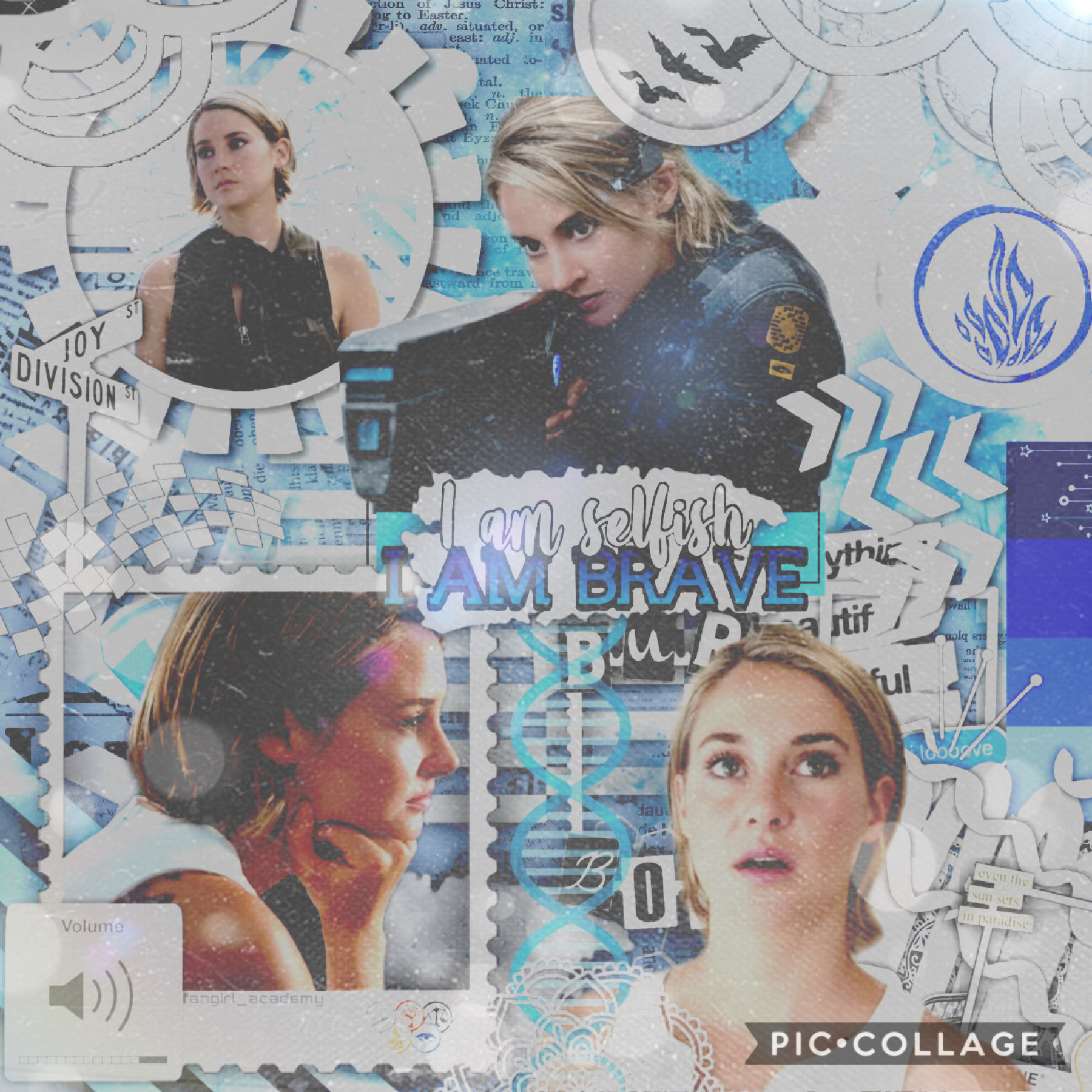 💎Made on PicsArt💎  Hey guys!! Tbh I’m so proud of this I had to share it with y’all! Please tell me what you think!!
QOTD: Favorite Divergent book?
AOTD: Divergent & Allegiant (though we don’t speak of the ending) 

💙Much love!💙