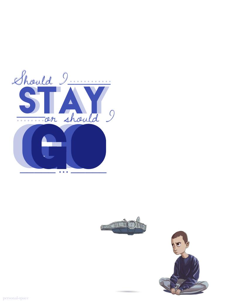 click
I know that this song
'Should I Stay Or Should I Go' ~ The Clash
Is supposed to be will's song and he should have been fan art but I really loved this eleven art and it matched the text colour so...