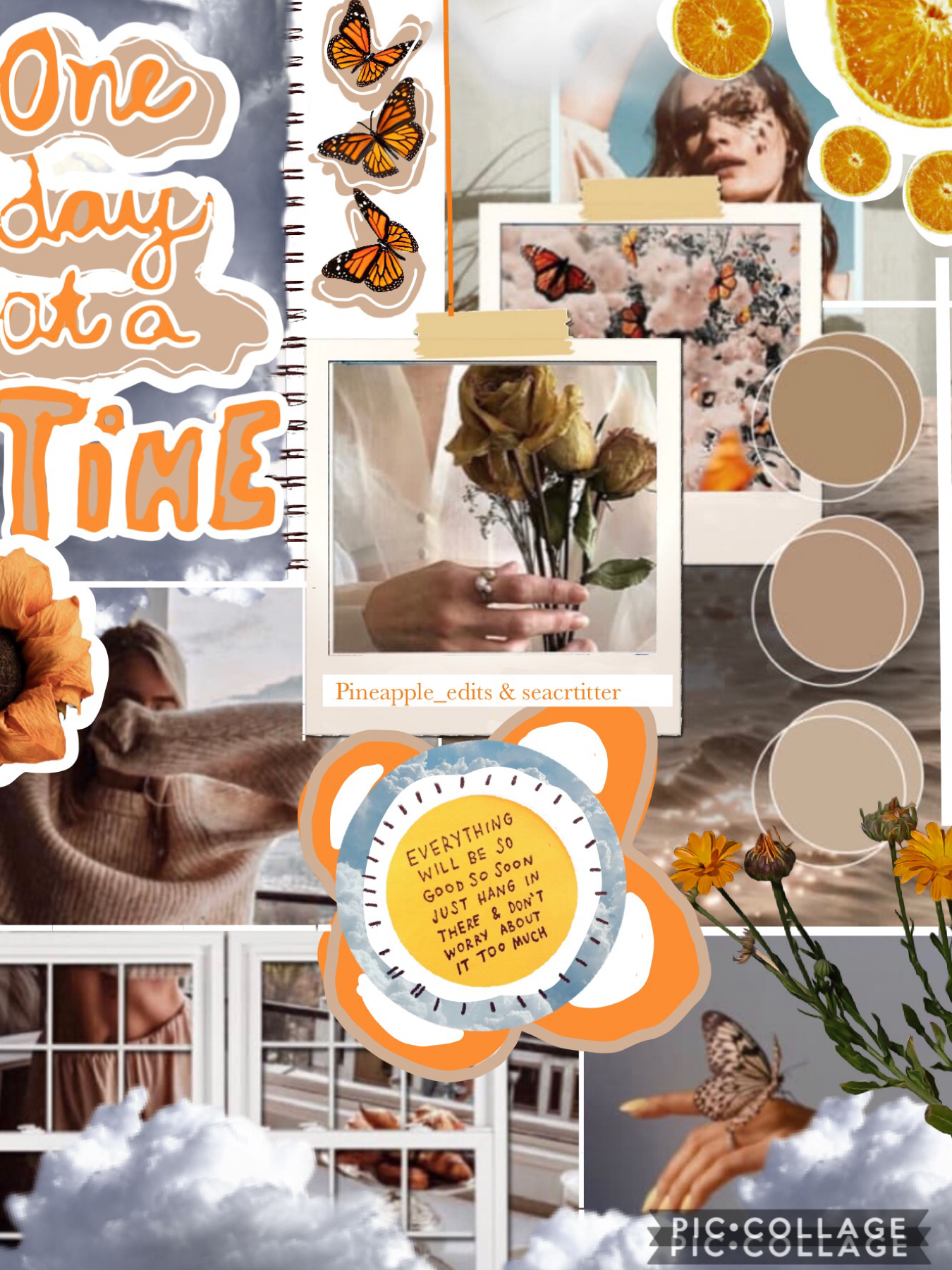 🍍Tap me🍍
 This was a collab with the wonderful pineapple_edits! She did the background photos and I did the orange/white text, drawings and pngs. Please follow this lovely collager!☺️💕