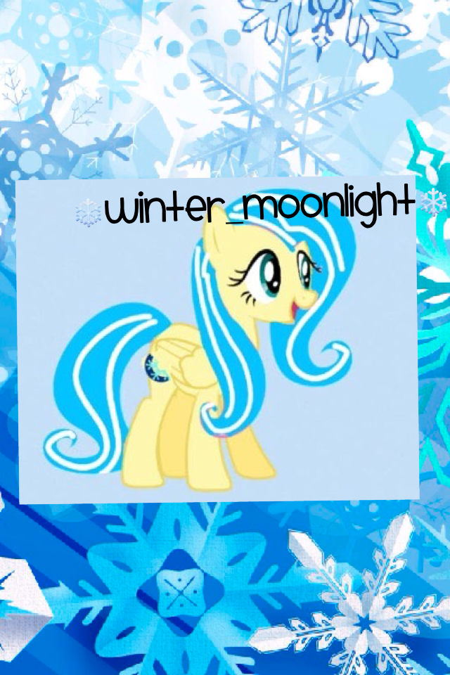 ❄️Winter_moonlight❄️ 
For icon contest 🎉
Btw I LOVE your account winter_moonlight! Hope you find a good icon! 💕