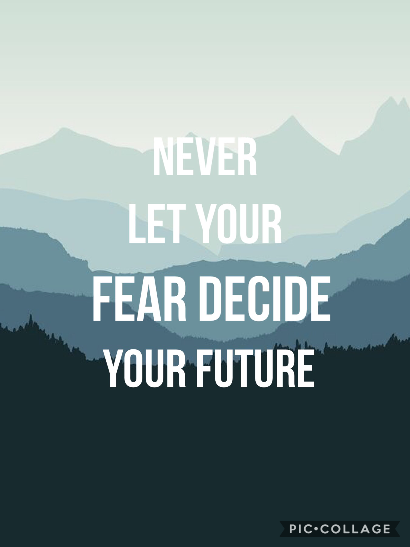 Never let you fear decide your future 👍