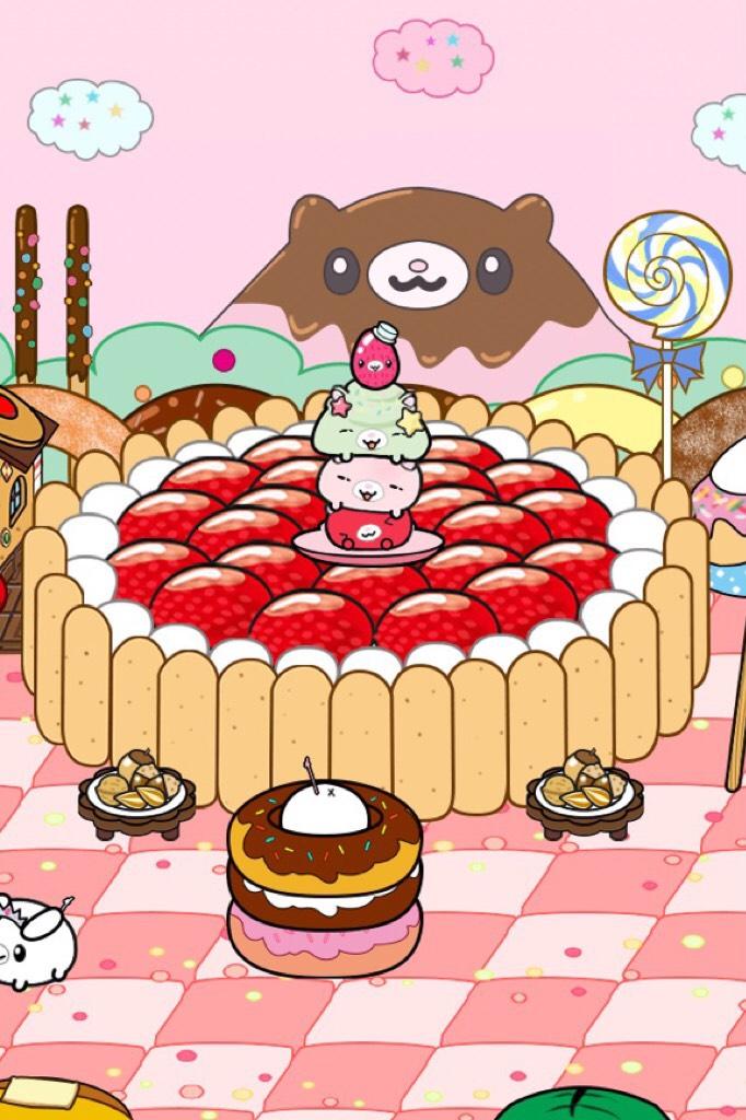 Oml finally :3 The ones that are on the big cake are the ones i've been wanting. Btw this is a game named spoonpets that I am playing 