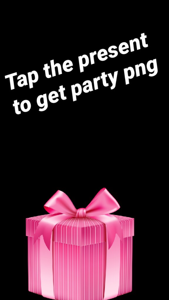 Tap the present to get party png