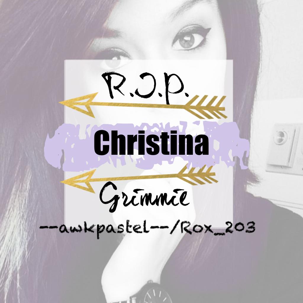R.I.P. Christina Grimmie😔