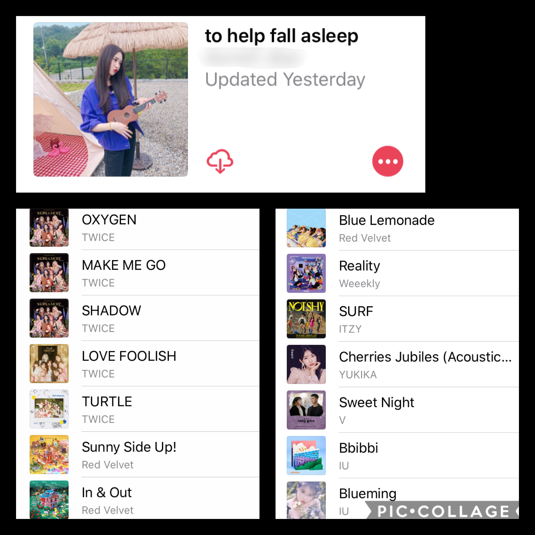 this is a pointless post but to let you know i’m alive and fine this is my playlist to help me fall asleep or calm down if i’m stressed because it’s all chill songs :) 
might delete ngl 